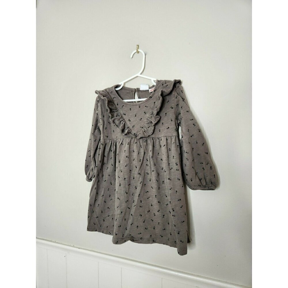 ZARA Brown Floral Dress
